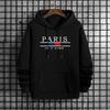 2025 New Arrival Mens Hooded Sweatshirt Urban Streetwear Casual Fashion Warm Winter Hoody Outwear Autumn Trendy Male Paris Print