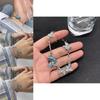 Verlockendes Blau Schmetterling Damenarmband Trendiger Legierungsplattierter Sommerschmuck
