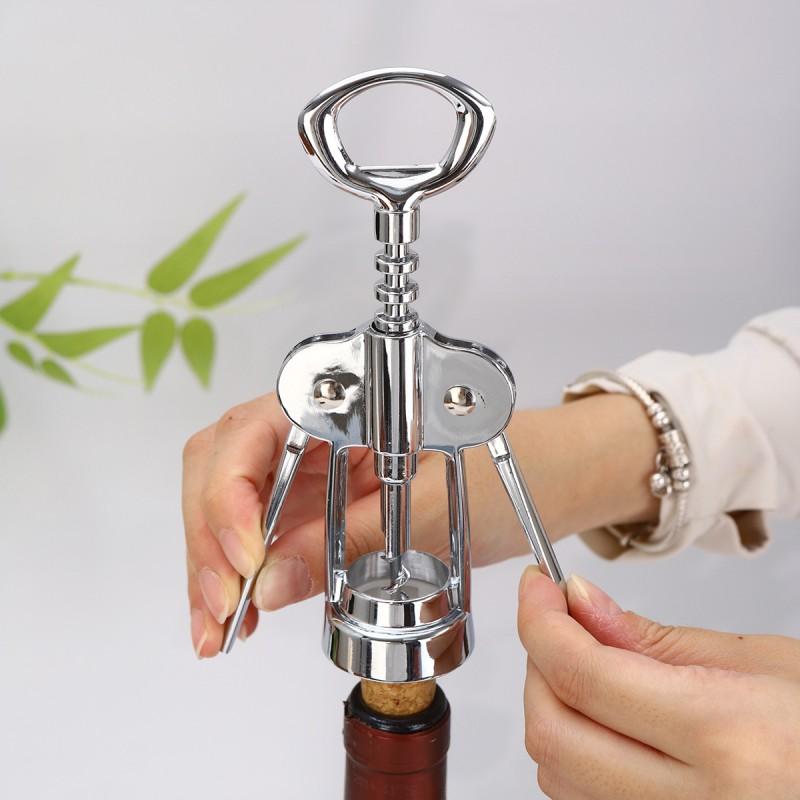 Multi-Function Wine Bottle Opener Zinc Alloy Corkscrew Beer Can Portable Kitchen Tool