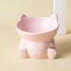 Creative Pet High Foot Bowl Ceramic Pet Drinking Feeder Dog Food Feeding Basin  Neck Protection