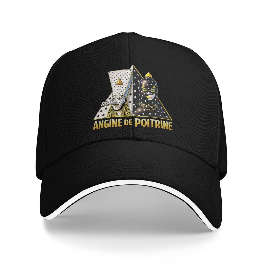 Metal Angine De Poitrine Rock Music Baseball Cap Hip Hop  Sandwich Hat Unisex Women Breathable Dad Hat Outdoor