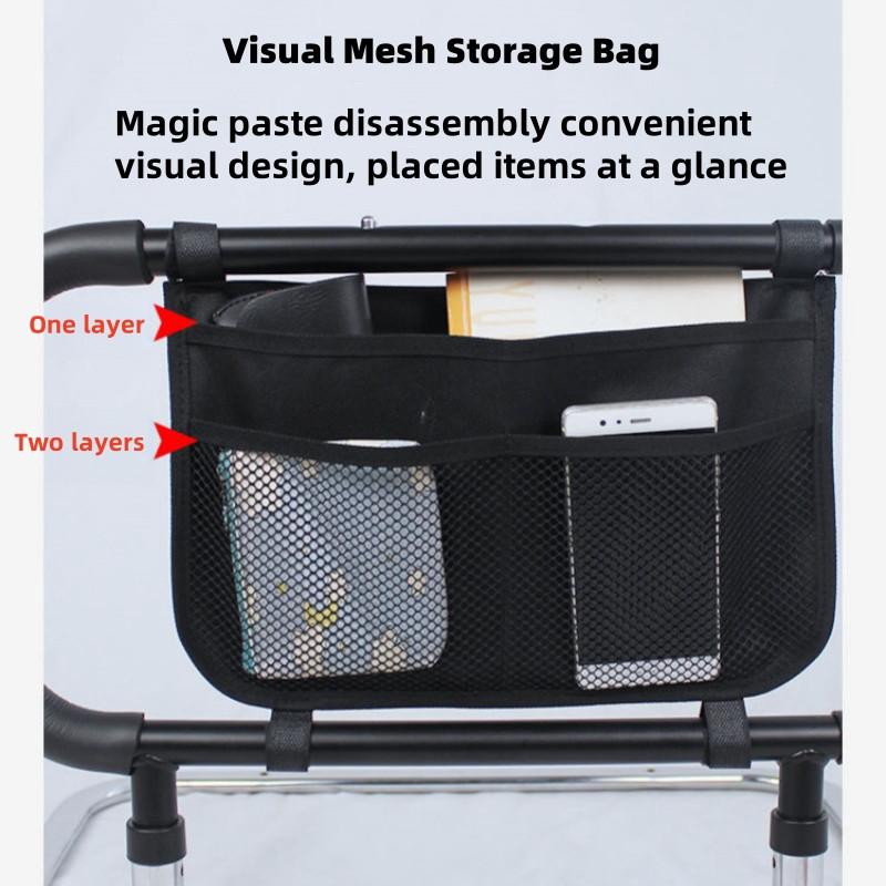 Bed Anti-Fall Safety Handrail Bedside Guard Rail Guard Storage Pouch Elderly Pregnant Patients Disabled Bedside Handrail
