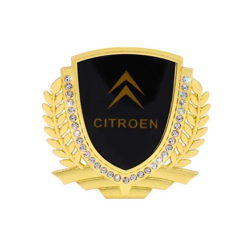 

Car Wheat Ear Diamond Decal Sticker for Citroen C1 C2 C3 C5 C4 Aircross Picasso Berlingo DS3 Saxo Xsara C-ELYSEE Auto Decoration золотой