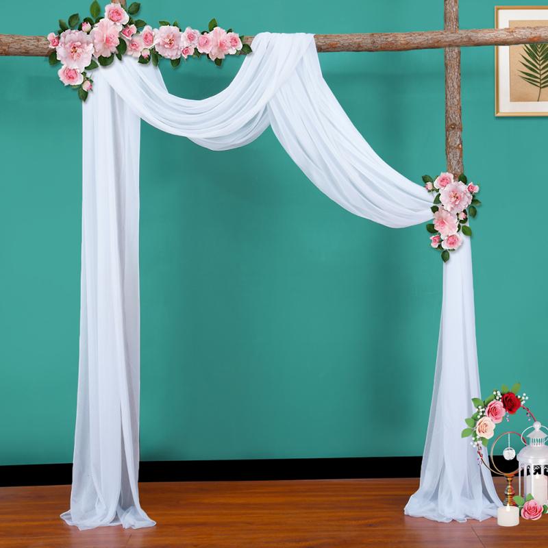 Chiffon Drapery Densed Stretch Yarn Wedding Arch Outdoor Background Draping Fabric Photography Props