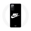 Case for Samsung Galaxy S20 FE Nike Logo White Background Black