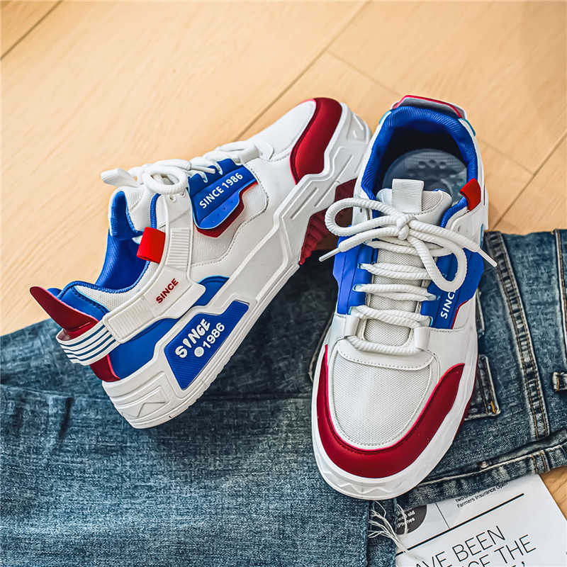 Fashion Thick Sole Autumn Men's Sneakers Shoes Flats Training & Exercise Shoes Size 32 Sports Leading Type Sapatenis 2025 Dropship