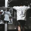 2026 New Shortsleeved Americanstyle Loose Tshirt for Fitness Threequarter Open Back with Fivequarter Sleeves Summer