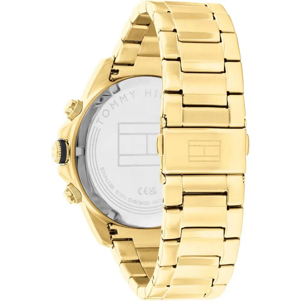 Tommy Hilfiger Men's Multifunction Watch Gold Dial Gold Strap 1792060