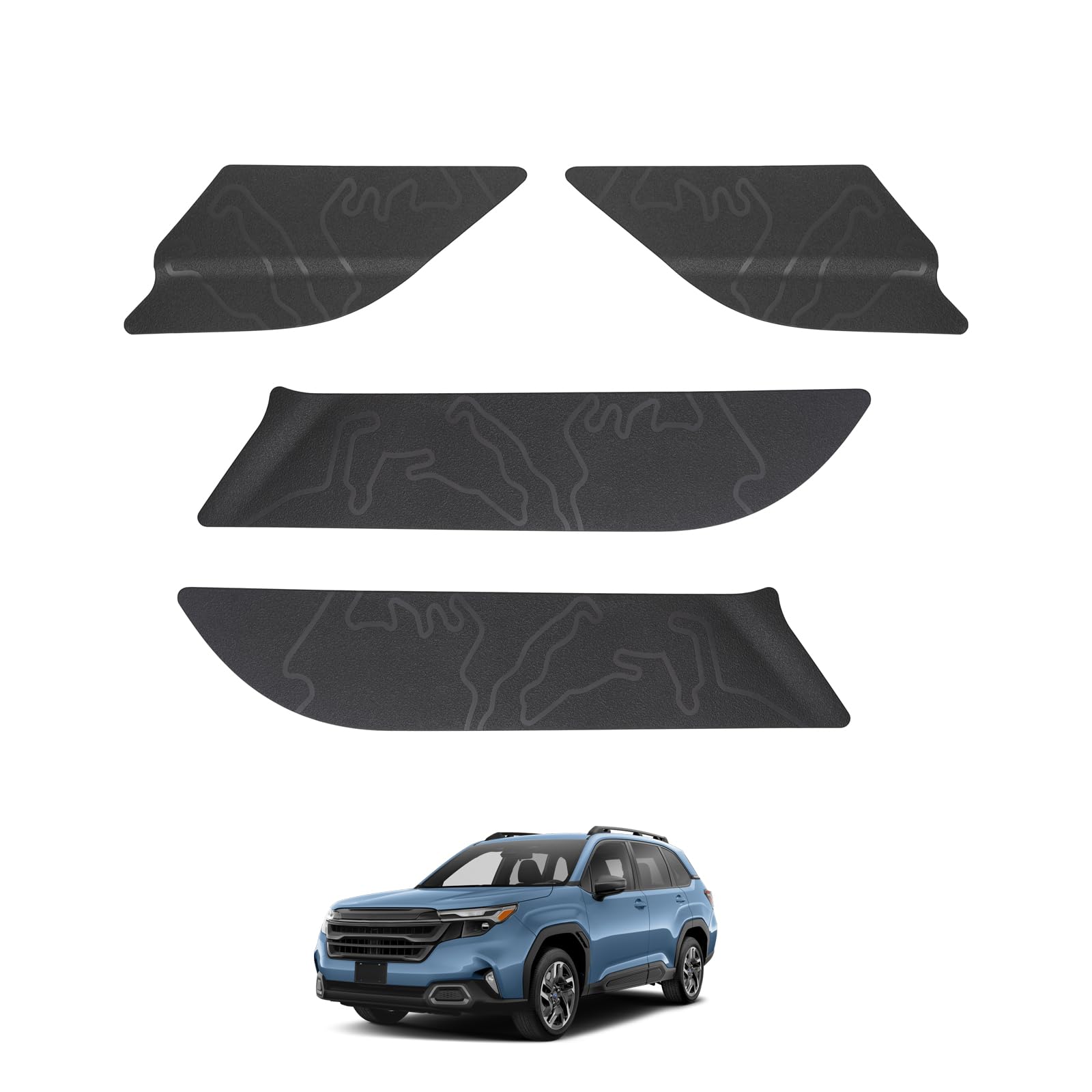 

SHAOHAO Новые накладки на двери из улучшенного ТПУ для Subaru Forester 6-го поколения, специальные накладки на двери со стороны водителя и пассажира, легкие в установке и ТПУ