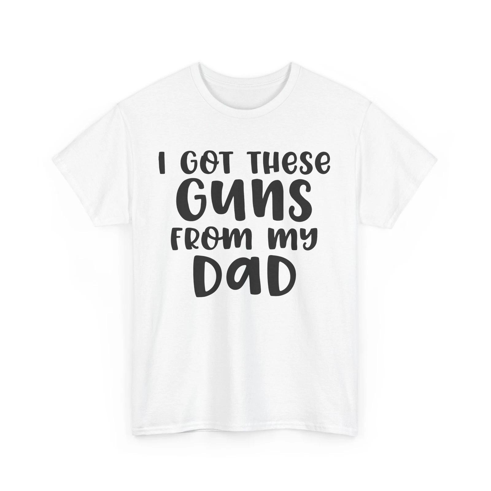 

Armed Citizen T-Shirt | 2nd Amendment Tee | I got these guns from my dad Shirt 3XL