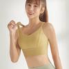 Plus Size High-Impact Sports Bra with Push-Up & Beautiful Back Design - Shockproof, Quick-Dry Yoga Tank Top