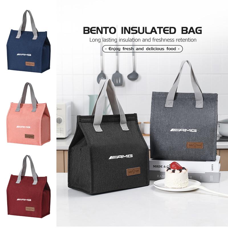 Car Big Capacity Insulated Bag Lunch Box Waterproof Bento Pack For Mercedes Benz AMG W204 W205 W203 W211 W201 W210 W108 W124 W12