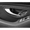 For Benz C-Class C300 C43 2015-2021 Carbon Fiber Inner Door Bowl Cup Cover Trim
