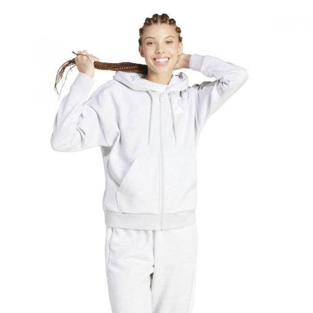 Adidas Essentials 3s Full Zip Fleece Hoodie