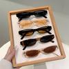 Retro Elliptical Small Frame Sunglasses Fashion Personalized Sunscreen Hip Hop Sun Glasses For Men Women UV400 Driving Shades