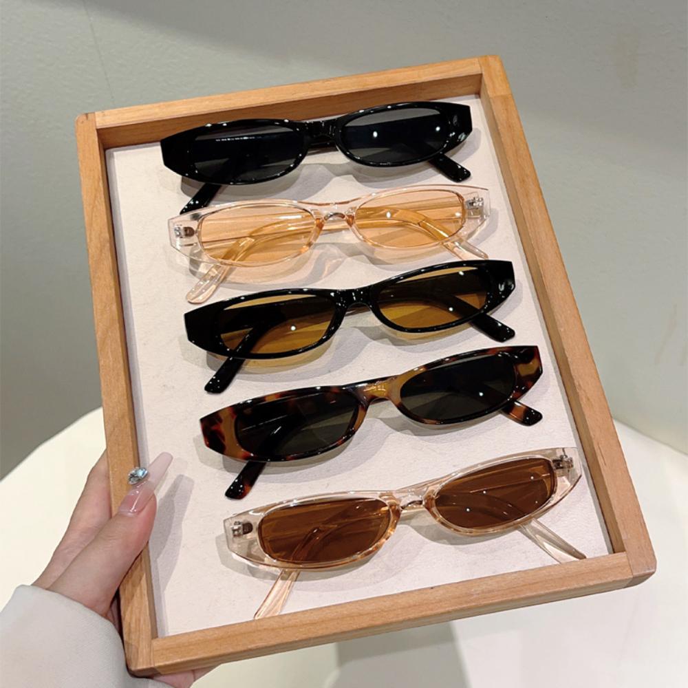 Retro Elliptical Small Frame Sunglasses Fashion Personalized Sunscreen Hip Hop Sun Glasses For Men Women UV400 Driving Shades