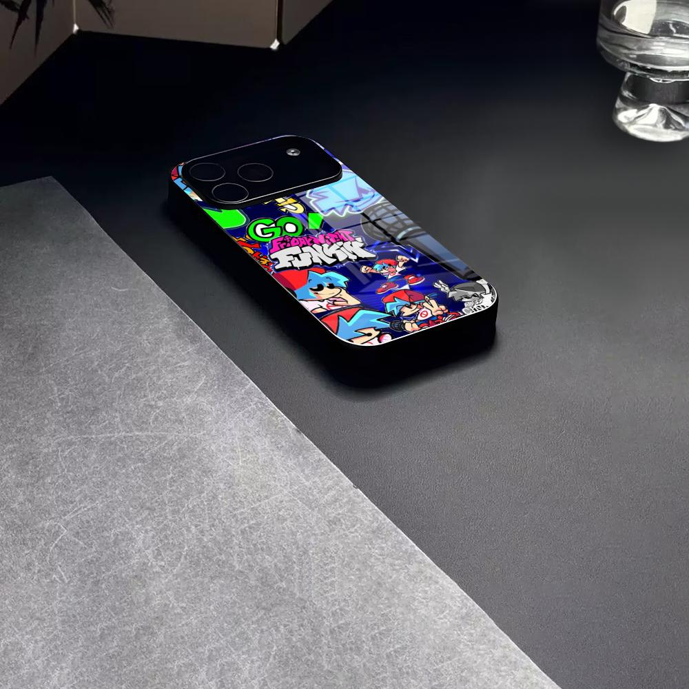 Friday Night Funkin Game Phone Case Tempered Glass For IPhone 17 15 16 14 12 13 11 Pro XS Max Plus Mini Cover