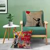 Banksy Street Graffiti Cushion Cover Inches Farmhouse Decor Home Throw Pillow Covers for Couch Decorations