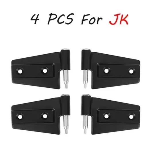 

4 шт. алюминиевая боковая петля двери с покрытием для Jeep Wrangler JK JL JT 2007+ Road Steel дверная петля комплект не декоративная крышка дверной петли