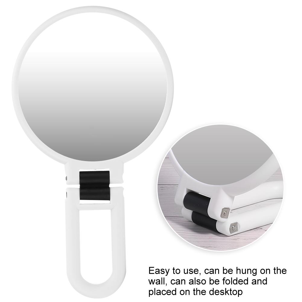 Double-Sided Makeup Mirror Portable 5x Magnifying Folding Cosmetic Mirror for Home Travel Hand Held Makeup Mirror Makeup Mirror