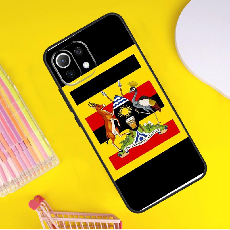 

Uganda Flag Cover For Xiaomi 14 Ultra 13 11T 12T 13T 14T Pro POCO X7 X6 Pro X3 X5 F3 F5 M6 F6 Pro Case POCO F6 Pro