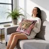 Pink Leopard Plush Pillowcase For Modern Home Lounge And Couch Decor