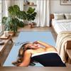 Sabrina Carpenter Print Crystal Velvet Plush Rug Anti?Slip Wear?Resistant Floor Carpet For Indoor Household Home Decoration
