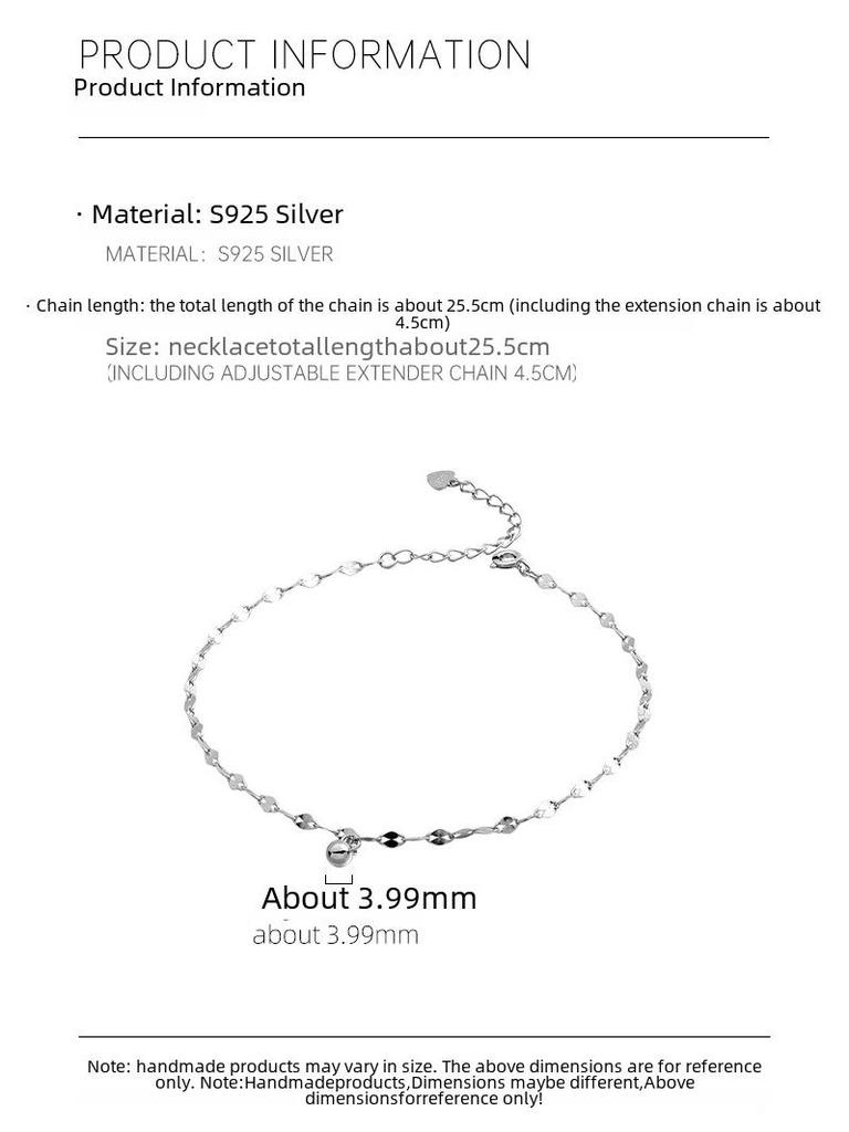 Banyan Tree Fußkettchen aus S925er Silber mit runden Perlen – Leichter Luxus-Sommerschmuck 2022 für Damen.