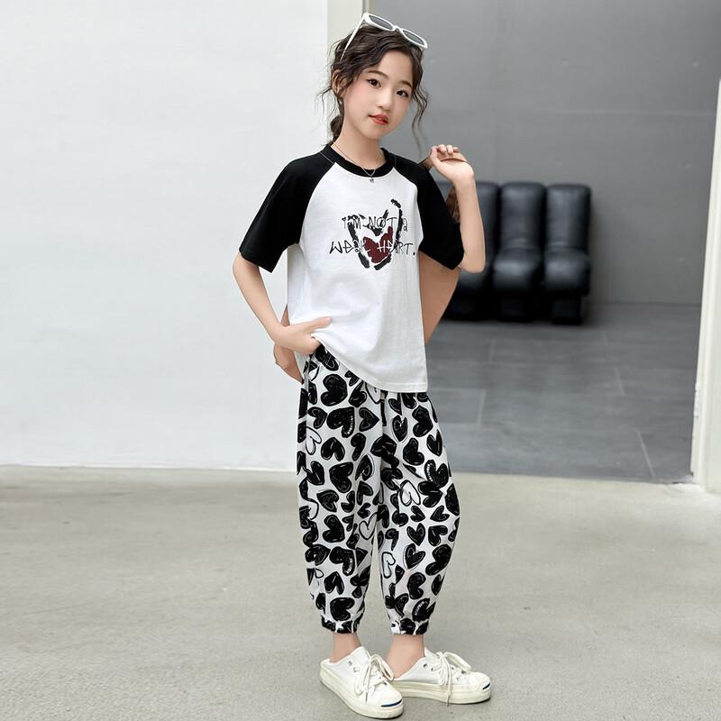 

Mumu House Girls Summer Casual Two-Piece Set 120