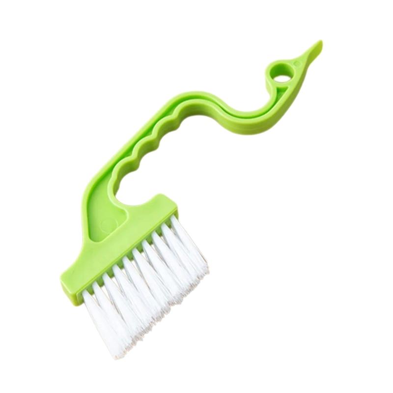 652F Multiple Surfaces Crevice Brush With Flat Edged Scrapers Ergonomic Grip Design Suitable For Tile Grout Keyboard Cleaning