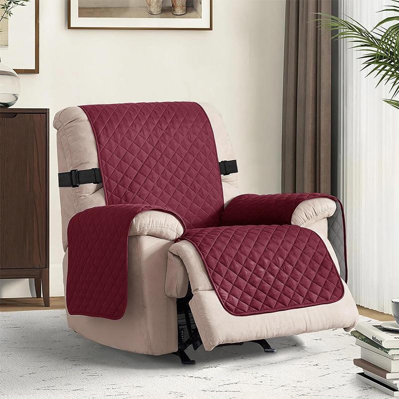 1PC Solid Color Recliner Chair Cover Water Repellant Anti-dust Armchair Slipcover Non-Slip Universal Anti-cat Scratch Sofa Cover