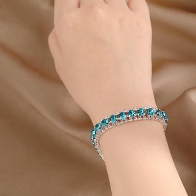 Strass High-End Armband Damen Imitationskristall Luxus Böhmisches Armband Minimalistisches Vielseitiges Armband