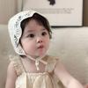 Mesh Baby Bonnet Lace Flower Baby Hat Sweet Infant Princess Cap