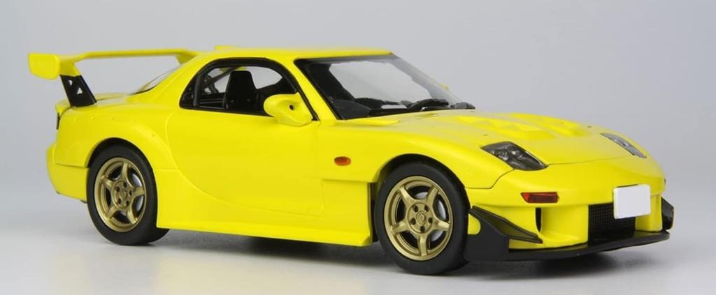 Mazda FD3S Custom Competition Yellow Mica Plastic Model Kit MN10 Platz/MONO 1/32 RX-7 Pre-colored (Automobile)
