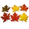 10PCS Bright Colored Faux Maple Leaf Models With Natural Texture For Home Decors And Seasonal Displays