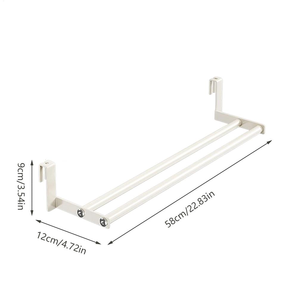 Heavy-Duty Wall Mounted Drying Rack Space Saving Towel & Clothing Hanger Foldable Laundry Rack for Bathroom Closet Dorm RV Room