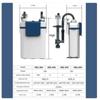 Filtro per Acquario Serbatoio Pesci Attrezzatura per la Pulizia Filtro Hang-On Raccoglitore di Schiuma Integrato Filtro Versatile