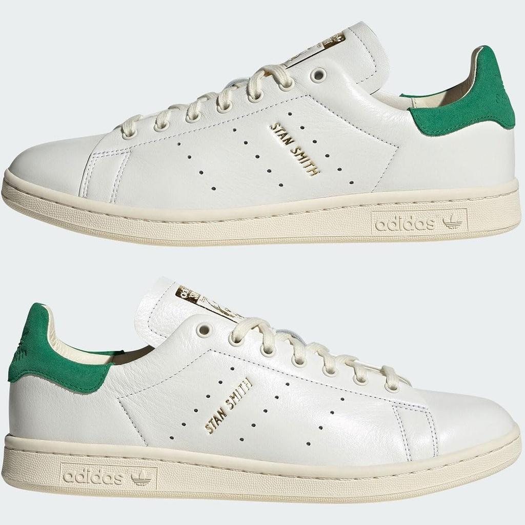 Adidas Stan Smith LUX Cloud Size Japan IF8844, White/Cream White/Green, 24.0cm,