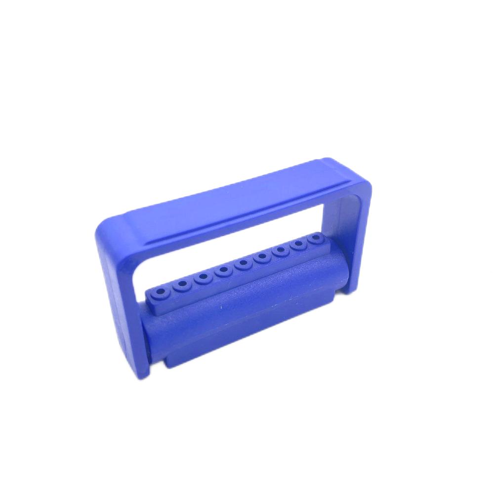 

9 Holes Dental Bur Holder Autoclavable For High Speed Burs Drill Stand Block Disinfection Box 1pc Dental Plastic Bur Holder темно-синий