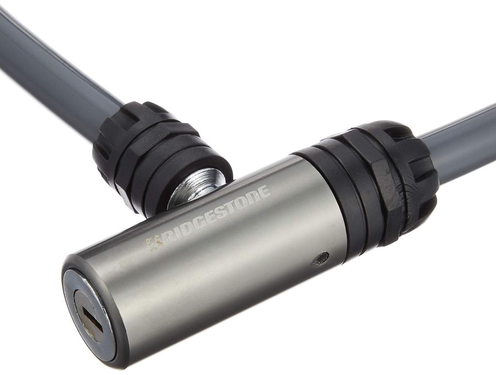 Bridgestone Allock Bicycle Dark 12cm Diameter X Lock, Gray, Anti-Theft, 80cm, WL-AD.B