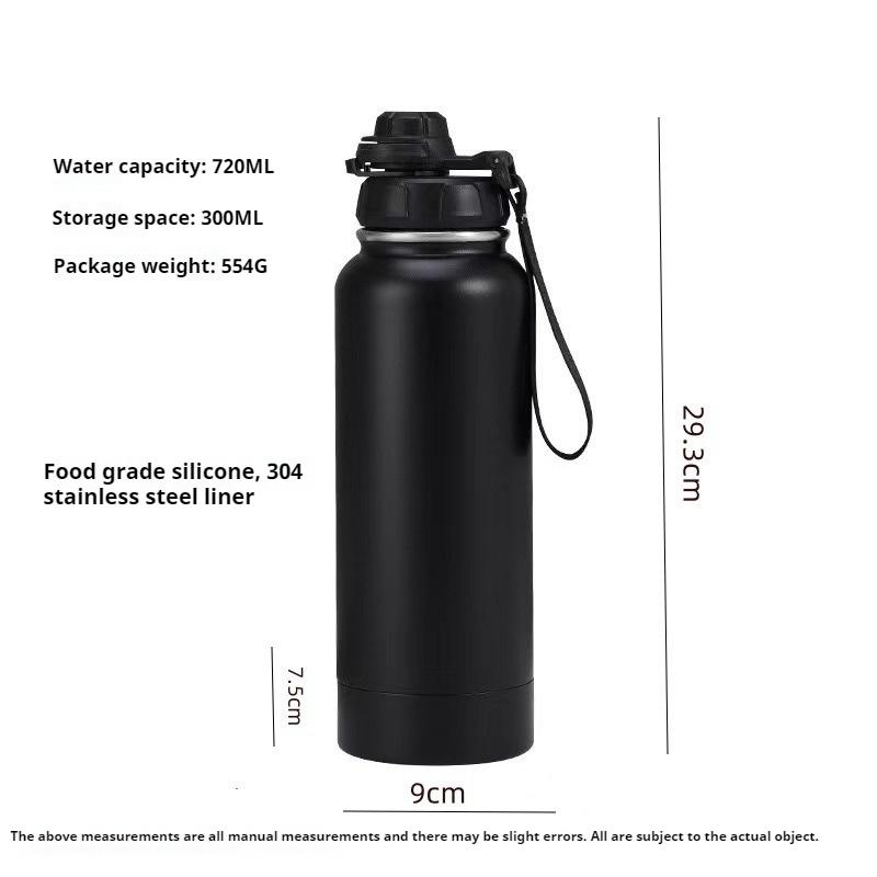 Stash It, sticlă de apă din oțel inoxidabil, ascunde banii în siguranță, seif de călătorie în aer liber, securitate antifurt, mini seif de călătorie