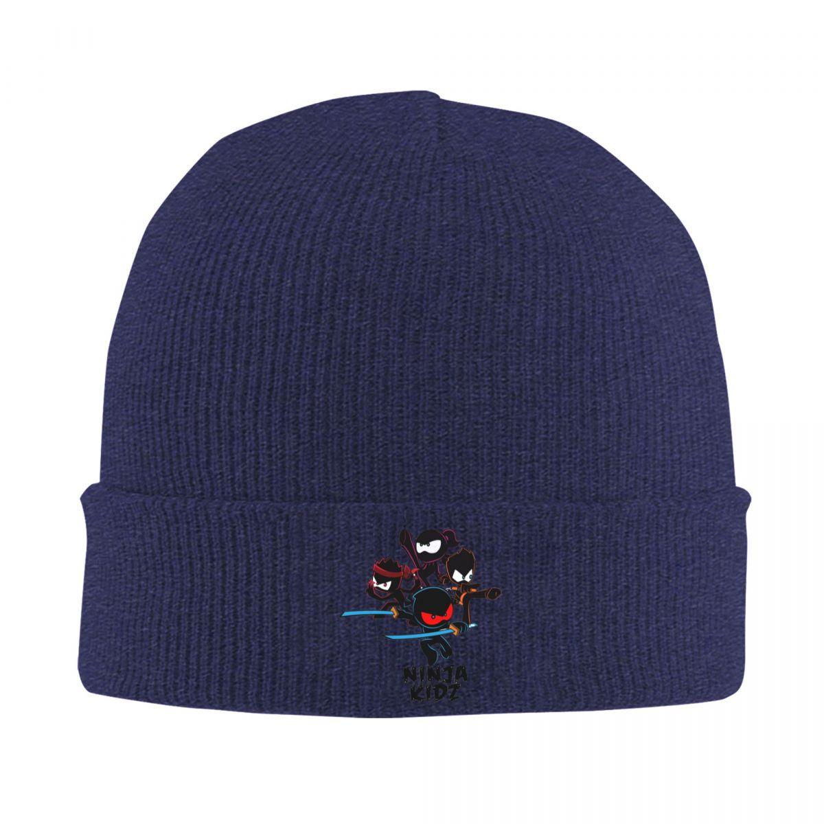 

Ninja Kidz Warm Knitted Cap Hip Hop Bonnet Hat Autumn Winter Outdoor Beanies Hats for Unisex Women Adult One Size