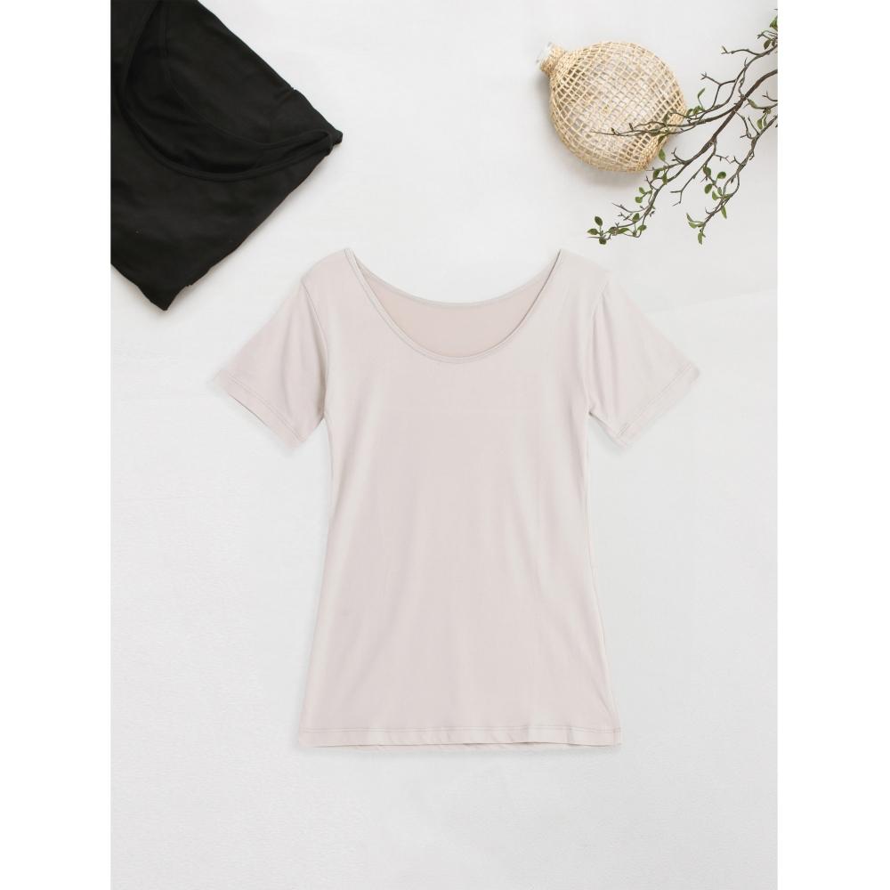DaiSo EaSy WarM WoMen S TherMal Underwear Short Sleeve M blacks