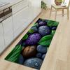 1Pcs Lotus Pattern Floor Mat Modern Kitchen Polyester Rug Non-Slip Colorful Indoor Carpet, For Home Bathroom Bedroom Living Room Decor