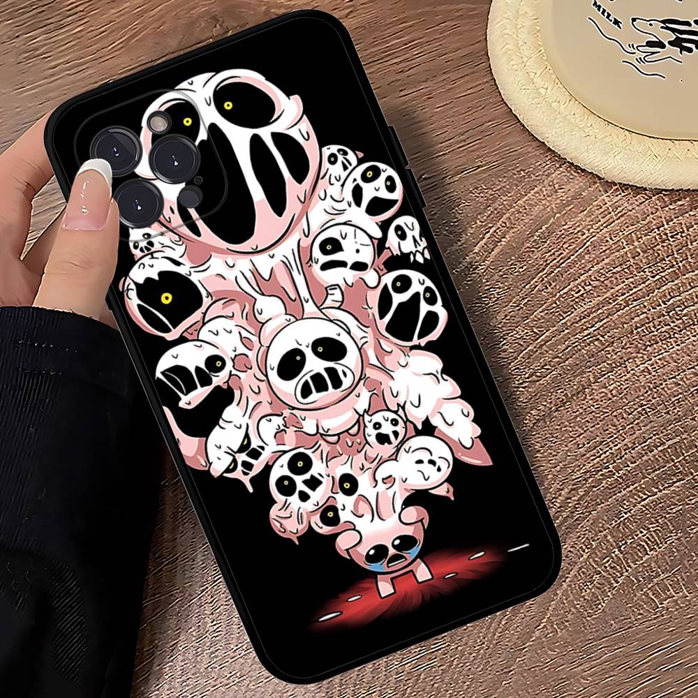Game The Binding Of I-Isaac Black Soft Phone Case For IPhone 16 15 14 13 11 12 17 Pro Max Mini Plus