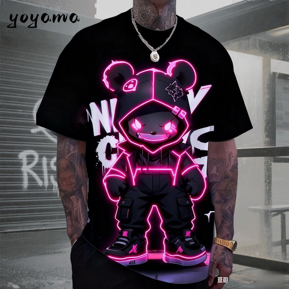 MDHAO xin nan zhuang  3D txu Heren T-shirts Hip Hop Beer Patroon 3D Print Herenkleding Zomer Nieuwe Streetwear Oversized Unisex T-shirt Harajuku Herenkleding XXS