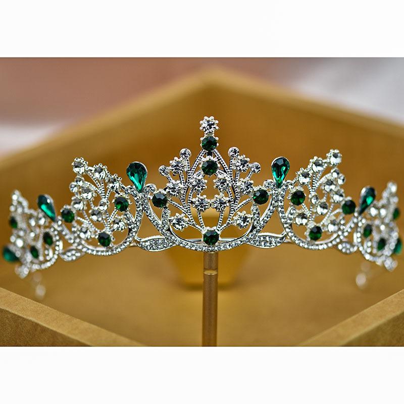 Bridal Crown Tiara Colored Diamond Coming of Age Ceremony Princess Bestie Gift Birthday Rhinestone Crown