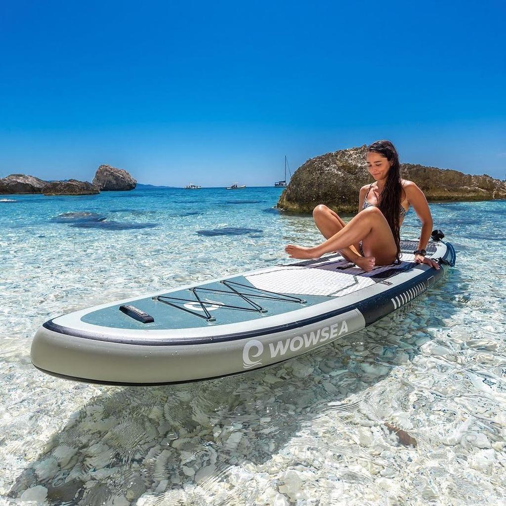 WOWSEA Poseidon P3 Inflatable Paddle Durable and Stable Touring SUP Leisure Paddle Board for Ideal for Aquatic Education and Recreation Board, Board,