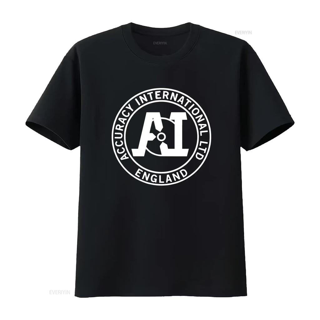 Accuracy International Guns Firearms Mens Black T Shirt Size S 5XL Premium Quality Print vintage Washed streetwear Stretched