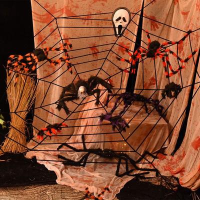 1 st. Griezelige gigantische spinnenweb Halloween decoratie Spinnenweb feestbar cadeau